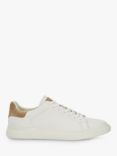 Dune Toyon Leather Trainers, White-Leather