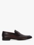 Dune Sylas Leather Loafers, Brown-Leather