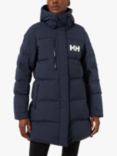 Helly Hansen Hooded Puffer Parka Jacket, Navy, Navy