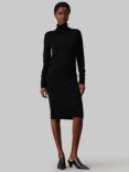 Calvin Klein Jeans Merino Wool Roll Neck Jumper Dress