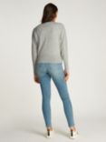 Calvin Klein Cashmere Crew Jumper, Light Grey Heather