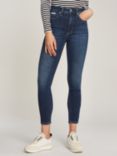 Calvin Klein Jeans High Rise Super Skinny Ankle Grazer Jeans, Dark Denim