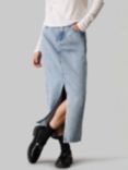 Calvin Klein Jeans Denim Maxi Skirt, Light Blue