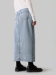 Calvin Klein Jeans Denim Maxi Skirt, Light Blue