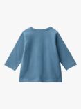 Benetton Baby Cotton Cosmic Pup Long Sleeve T-Shirt, Night Blue