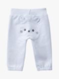 Benetton Baby Cotton Newborn Trousers, Light Blue Powder