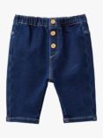 Benetton Baby Denim Trousers, Mid Blue