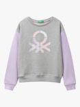 Benetton Kids' Colour Block Sweatshirt, Multi