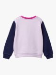 Benetton Kids' Logo Colour Block Sweatshirt, Multi