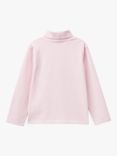 Benetton Kids' Turtleneck Top, Pink