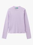 Benetton Kids' Long Sleeve Rib T-Shirt