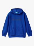 Benetton Kids' Cotton Hoodie, Bluette