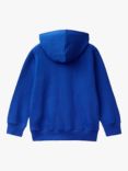 Benetton Kids' Cotton Hoodie, Bluette