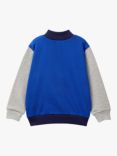 Benetton Kids' Colour Block Zipped Sweatshirt, Multi