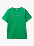 Benetton Kids' Cotton Tee, Intense Green