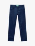 Benetton Kids' Stretch Trousers, Night Blue