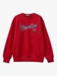 Benetton Kids' Cotton Logo Sweatshirt