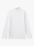 Benetton Kids' Turtle Neck Jumper, Optical White