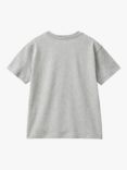 Benetton Kids' Junior Cotton Logo Print T-Shirt