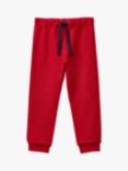 Benetton Kids' Comfort Cotton Joggers, Bordeaux