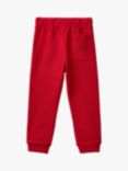 Benetton Kids' Comfort Cotton Joggers, Bordeaux