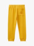 Benetton Kids' Comfort Cotton Joggers, Ochre