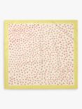 Lollys Laundry Dot Print Square Cotton Scarf, Sand