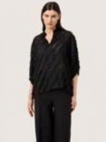 Soaked In Luxury Colete Chiffon Top, Black