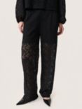 Soaked In Luxury Henni Lace Trousers, Black