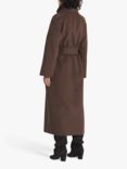 Twist & Tango Lorelei Belted Wool Blend Coat, Rich Brown