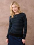 Brora Stripe Merino Wool Blend Jumper