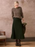 Brora Merino Wool Skirt, Sorrel