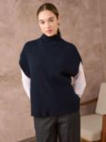 Brora Ribbed Cashmere Poncho