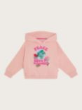 Monsoon Kids' Cropped Hoodie, Pale Pink