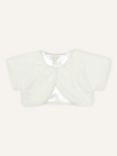 Monsoon Kids' Faux Fur Shrug, Ivory