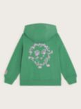 Monsoon Kids' Slogan Heart Hoodie, Green