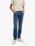 BOSS Slim-Fit Mid-Rise Denim Jeans, Navy