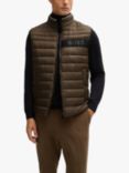 BOSS Regular Fit Gilet, Open Green