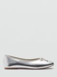 Mango Kids' Gigi Ballerina Shoes, Silver