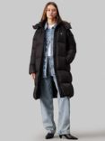 Calvin Klein Jeans Down Long Puffer Coat, Black