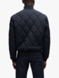 BOSS Quilted Bomber Jacket, Dark Blue