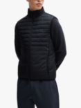 BOSS High-Neck Vest Jacket, Dark Blue