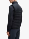 BOSS High-Neck Vest Jacket, Dark Blue