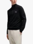 BOSS Half Zip Dry Flex Wool Blend Knit Jumper