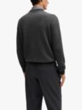 BOSS Crew Neck Wool Blend Jumper, Black