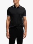 BOSS Essential Short Sleeve Polo Shirt, Charcoal