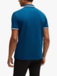 BOSS Essential Short Sleeve Polo Shirt, Open Blue