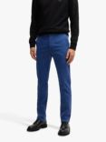 BOSS Satin Stretch Slim Fit Chinos, Open Blue