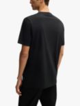 BOSS Cotton Regular Fit Short Sleeve Logo T-Shirt, Black