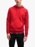 BOSS French Terry Cotton Hoodie, Medium Red